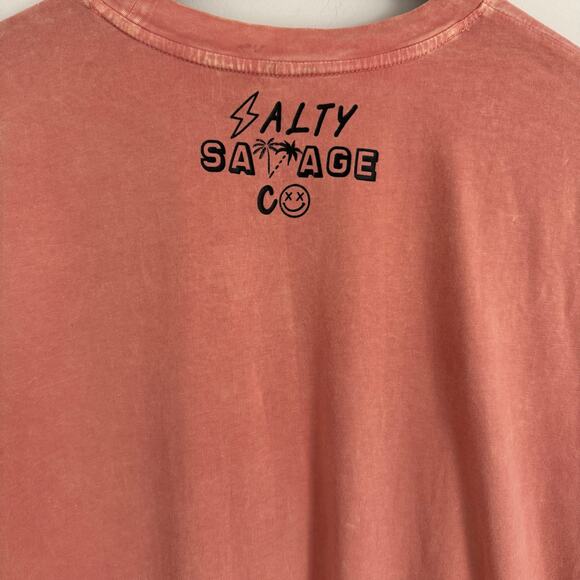 Salty Savage Unisex FEARLESS Oversized tee size L Organic generation %100 cotton - Picture 7 of 8